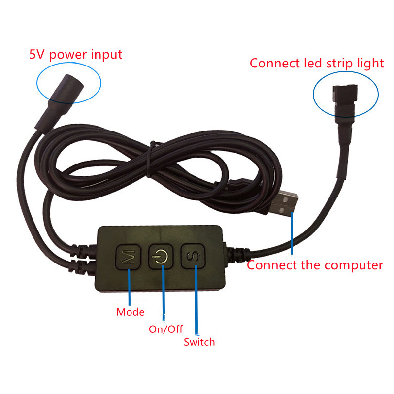 SP616E Bluetooth Music & AmbiBox Intelligent Addressable LED Controller for Computer Backlight